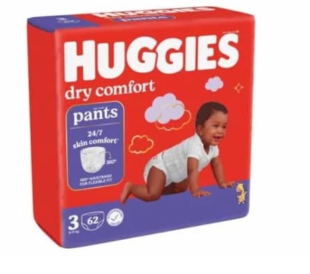 Huggies Dry Comfort Pants Size 3 62s